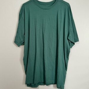 USED Men's Blue Mountain Short Sleeve Shirt Color Green Size XL